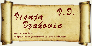 Višnja Džaković vizit kartica